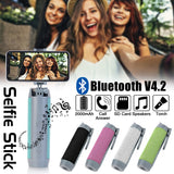 MULTI-FUNCTIONAL SELFIE STICK WITH BUILT IN POWER BANK STEREO AND FLASHLIGHT