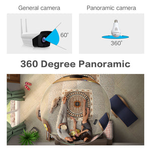 24/7 Light Bulb 360 Degree Panoramic Hidden Camera