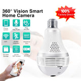 24/7 Light Bulb 360 Degree Panoramic Hidden Camera