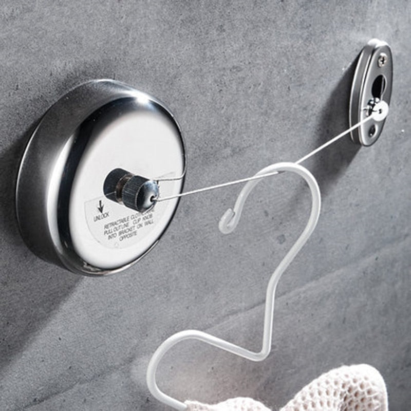 Portable Stainless Steel Retractable Clothesline